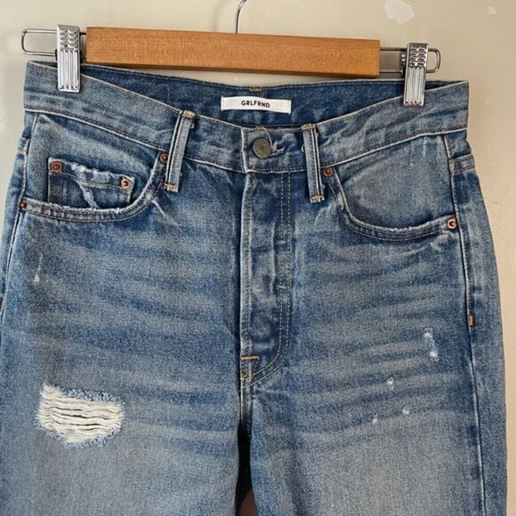 GRLFRND Jeans Karolina High Rise Jean size 26 in a little more love distressed - Picture 5 of 16